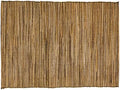 SARO LIFESTYLE Shimmering Woven Nubby Placemats (Set of 4) - Textured Water Hyacinth Placemats with Sparkling Metallic Threads for Dining Tables, Everyday Entertaining and Home Décor, 14"x20", Gold by SaroLifestyle