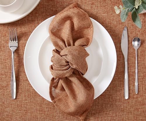 Laura Ashley Harper Set of 6 Napkins, 18" x 18", Spice - Image 2