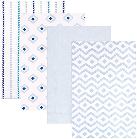 Hudson Baby Unisex Baby Cotton Flannel Receiving Blankets, Boy Modern, One Size by HudsonBaby