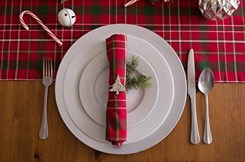 DII Christmas Thanksgiving Holiday Tabletop Décor Collection Decorative Napkin Ring Holder Set, 2" Diameter, Silver Christmas Tree, 6 Piece - Image 6