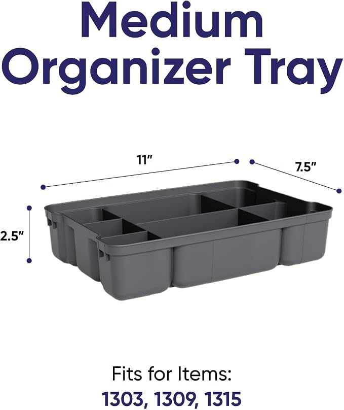 Superio Storage Container Organizing Tray for Superio Bin or Drawer Plastic Organize Sewing, Crafts