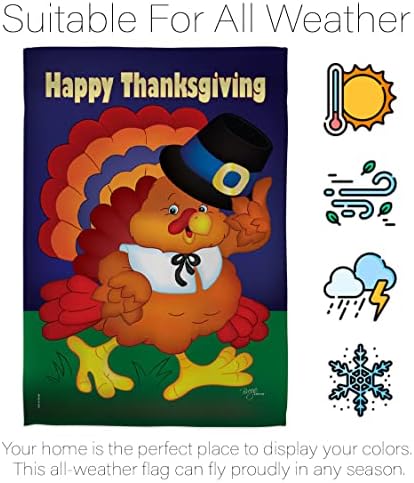 Breeze Decor Fall Tapestry Wood Dowel Set Rod Home Banner Textile Poster Flag Stand Pole Room Wall Scroll Hanging Pumpkins Happy Thanksgiving Turkey Indoor Decor, Autumn Gifts Made in USA - Image 6