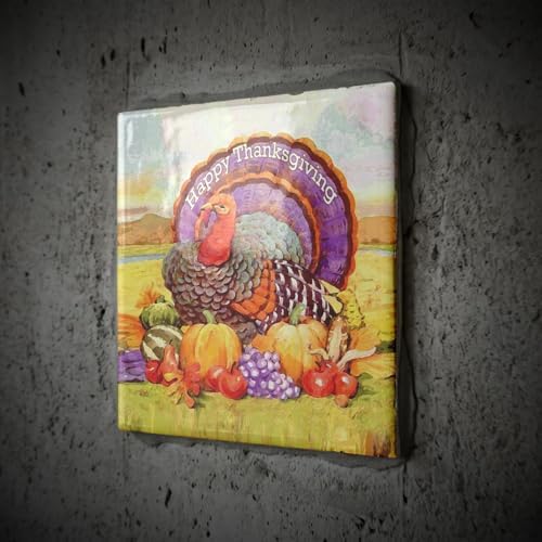 3dRose Holidays - Happy Thanksgiving 8 Inch Ceramic Tile - Image 2