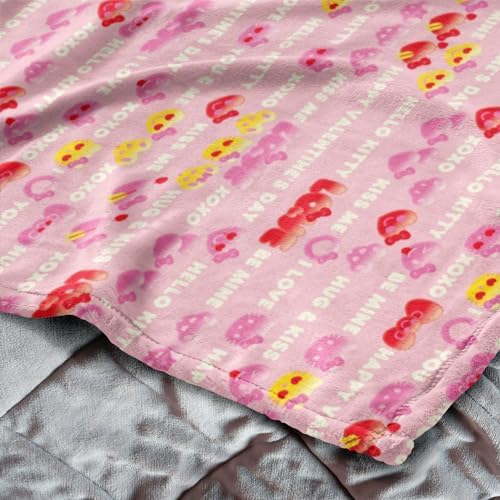 Northwest Hello Kitty Silk Touch Throw Blanket, 50" x 60", XOXO Kitty