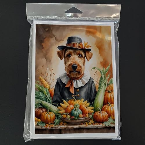 Caroline's Treasures Airedale Terrier Dogs Blank 5x7 Note Cards Set of 8 - Image 3