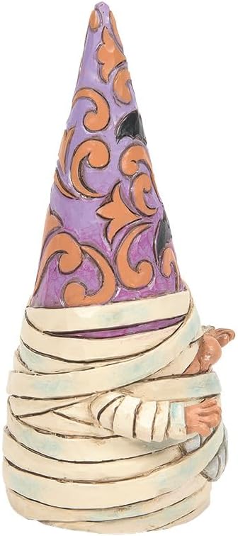 Enesco Jim Shore Heartwood Creek Mummy Gnome Figurine, 4.92 Inch, Multicolor