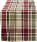DII Fall & Thanksgiving Dining Table Décor Reusable Cotton Fabric, Table Runner, 13x72, Rustic Homespun Plaid by DII