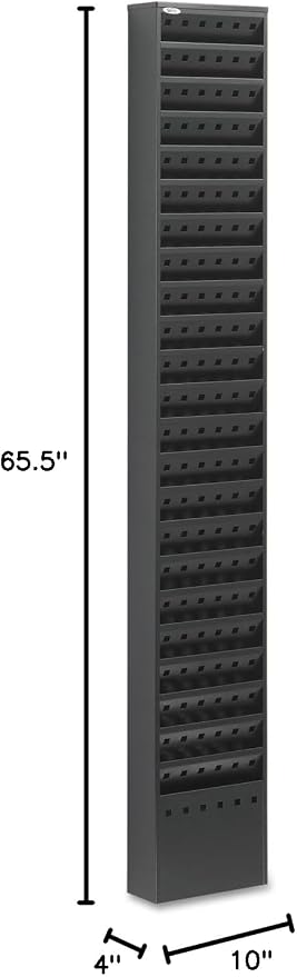 Safco, Steel Magazine Rack, 23 Pocket Wall Mounted Display for Home & Office, Durable Powder Coat Finish