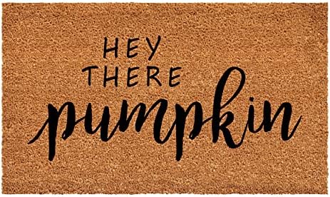 Calloway Mills Hey There Pumpkin Doormat (Tan/Black, 17" x 29") by Callowaymills