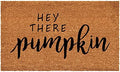Calloway Mills Hey There Pumpkin Doormat (Tan/Black, 17" x 29") by Callowaymills
