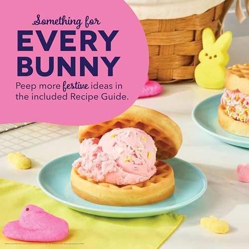 Dash & PEEPS Bunny Mini Waffle Maker, Nonstick Cooking Surface, Pink - Image 6