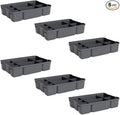 Superio Storage Container Organizing Tray for Superio Bin or Drawer Plastic Organize Sewing, Crafts, 6 Pack