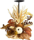 Nearly Natural 12" Fall Harvest Pumpkin & Berries Candelabrum Centerpiece by NearlyNatural