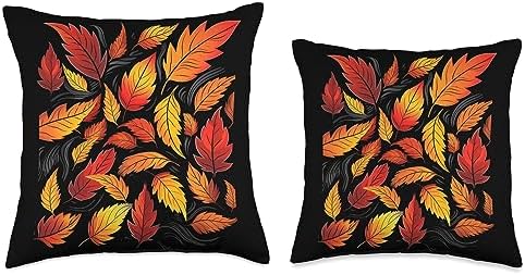 Autumn Leaves Autumn Season Thanksgiving Throw Pillow - Image 3