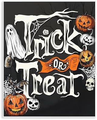 Stupell Industries 'Trick Or Treat Vintage Traditions'| Wall Plaque Art