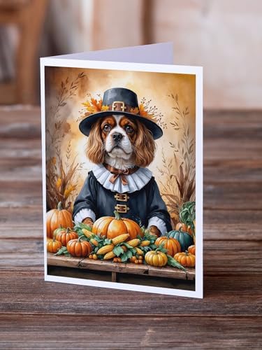 Caroline's Treasures Cavalier Spaniel Dogs Blank 5x7 Note Cards Set of 8 - Image 2