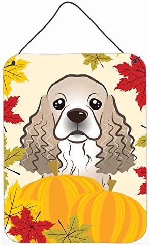 Caroline's Treasures BB2022DS1216 Cocker Spaniel Thanksgiving Wall or Door Hanging Prints Aluminum Metal Sign Kitchen Wall Bar Bathroom Plaque Home Decor Front Door Plaque, 12x16, Multicolor - Image 3