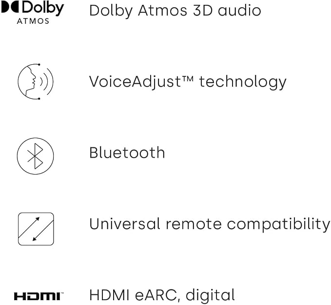 Polk Audio Signa S4 TV Sound Bar with Subwoofer - Dolby Atmos Audio VoiceAdjust & BassAdjust Technology, HDMI eARC, Wireless Subwoofer works with 8K, 4K, & HD TVs, Bluetooth, Wireless Streaming