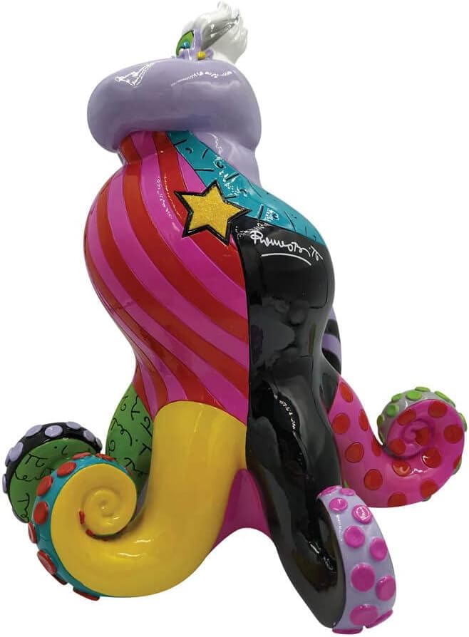 Enesco Disney by Romero Britto The Little Mermaid Ursula Figurine, 8.27 Inch, Multicolor