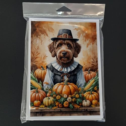 Caroline's Treasures Labradoodle Dogs Blank 5x7 Note Cards Set of 8 - Image 3