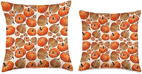 Pumpkin and thanksgiving, autumn fruits, fall season Throw Pillow - Image 3