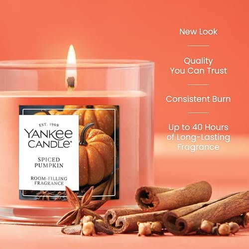 Yankee Candle Spiced Pumpkin Scented Candle, 4.3oz Small Tumbler - Image 3