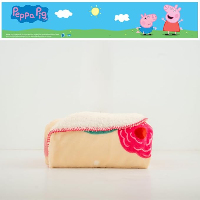 Peppa Pig Kids Bedding Soft Plush Sherpa Blanket Throw, 46 in x 60 in, (Officially Licensed Product) by Franco
