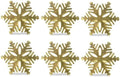 DII Christmas Thanksgiving Holiday Tabletop Décor Collection Decorative Napkin Ring Holder Set, 2.5" Diameter, Gold Snowflake, 6 Piece by DII