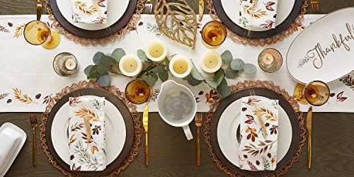 DII Thankful Autumn Collection Fall Tabletop Decoration, Reversible Table Runner, 14x72, Fall's Bounty - Image 6