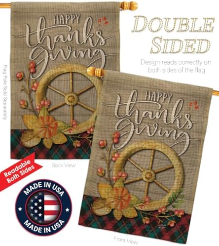 Tapestry Wood Dowel Set Rod Home Applique Banner Textile Poster Flag Pole Room Wall Scroll Hanging Pumpkins Thanksgiving Fall Indoor Decor, Autumn Gifts Made in USA - Image 3