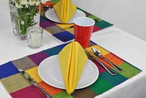 DII Solid Napkin Set Collection, 20x20, Marigold, 6 Piece - Image 6