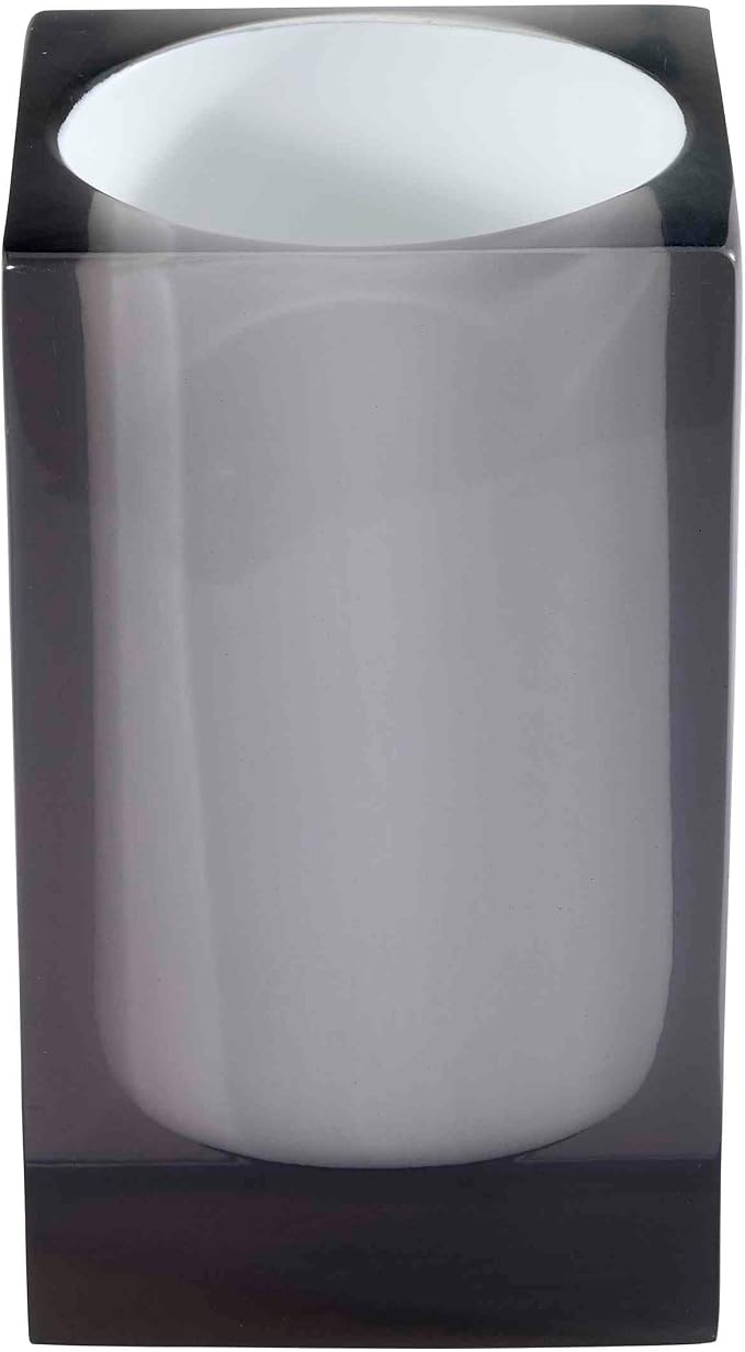 Avanti Linens - Tumbler, Resin Countertop Accessories, Modern Home Decor (Soho Collection, Smoke)