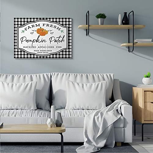 Farm Fresh Pumpkin Patch Sign, 30 x 40 Inch Canvas Wall Art - Image 3