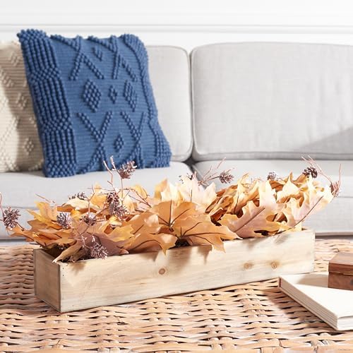 SAFAVIEH Home Collection 30-inch Decorative Artificial Maple Leaf Wood Planter Arrangement (Fully Assembled) - Image 2