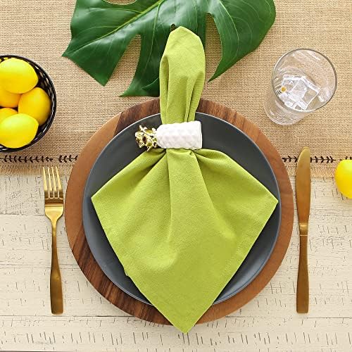 DII Solid Napkin Set Collection, 20x20, Avocado, 6 Piece - Image 5