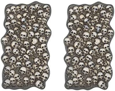Department 56 Village Halloween Accessories Road Kill Skulls Straight Road Landscape Figurine Set, 5.25 Inch, Multicolor