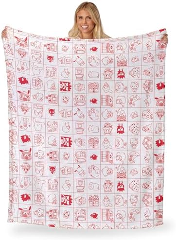 Northwest Hello Kitty Silk Touch Throw Blanket, 50" x 60", Hello Friends