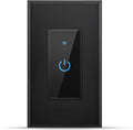 Lesim Smart Light Switch WiFi Switch Work with Alexa Google Home, Black