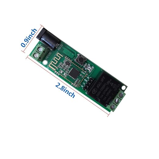 DSD TECH 12V Bluetooth Relay Module for Remote Control Switch Compatible with iPhone and Android 4.3