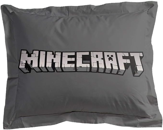 Minecraft Creeper Full Size Comforter Set 7 Piece Kids Bedding, Green | Video Gaming, Bed in a Bag, Comforter Sheets Shams Pillowcases, Official Product, Microfiber, Machine Washable, Boys Gift