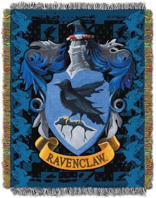 Northwest Harry Potter Woven Tapestry Throw Blanket, Designer Home Décor, Modern, Unique Gift, 48" x 60", Ravenclaw Crest