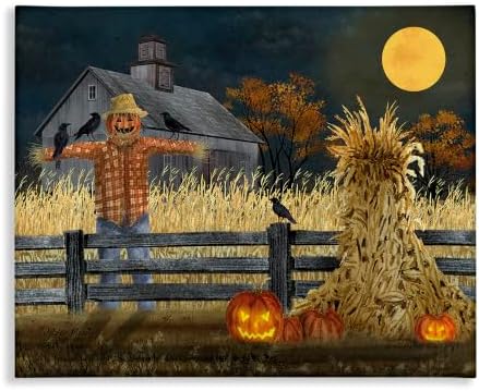 Stupell Industries Scarecrow Farm Landscape, 30 x 40 Inch Canvas Wall Art