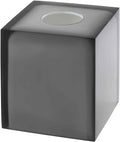 Avanti Linens - Tissue Box Cover, Resin Countertop Accessories, Modern Home Decor (Soho Collection, Smoke)