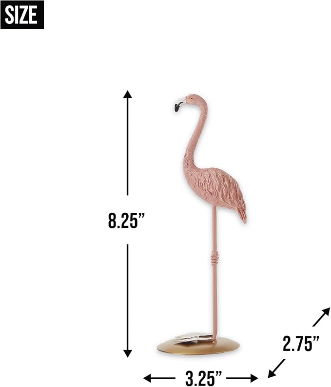 Zingz & Thingz Animal Resin Figurine, Flamingo Trio, 3.25x2.75x8.25