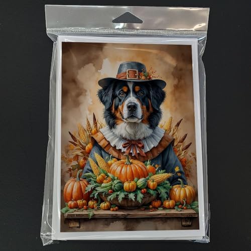 Caroline's Treasures Bernese Mountain Dog Dogs Blank 5x7 Note Card Set 8 - Image 3