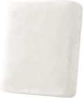 H.VERSAILTEX Velvet Stretch Couch Cushion Cover Plush Cushion Slipcover for Chair Cushion Furniture Protector Seat Cushion Sofa Cover (1 Piece Armchair Cushion Covers, Porcelain White)