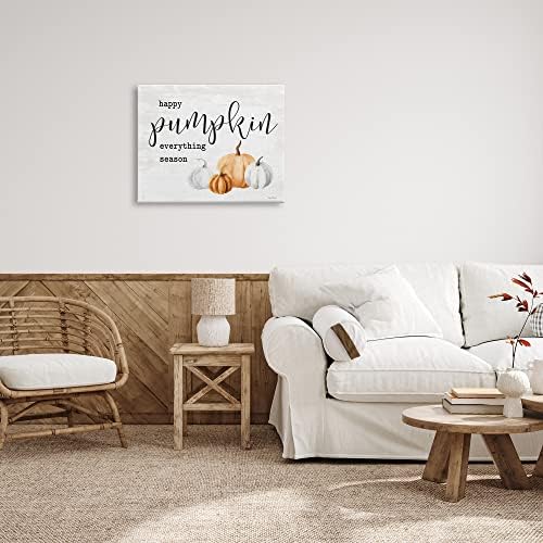 Happy Pumpkin Autumn Harvest, 24 x 30 Inch Canvas Wall Art - Image 3