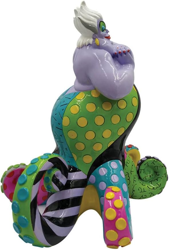 Enesco Disney by Romero Britto The Little Mermaid Ursula Figurine, 8.27 Inch, Multicolor