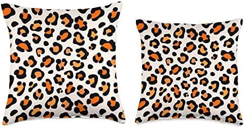 It’s Fall Y'all Pumpkin Leopard Print Thanksgiving Pattern Throw Pillow - Image 3