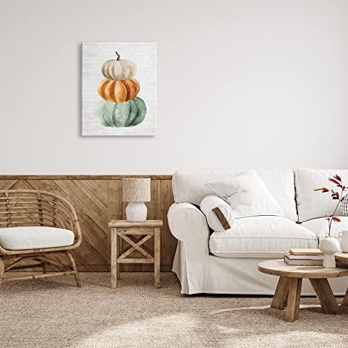 Autumn Pumpkins Cursive Words, 24 x 30 Inch Canvas Wall Art - Image 4